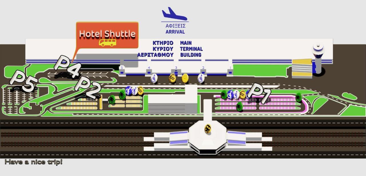Gk Airport Suites - Free Shuttle By Gk Properties Markópoulon エクステリア 写真